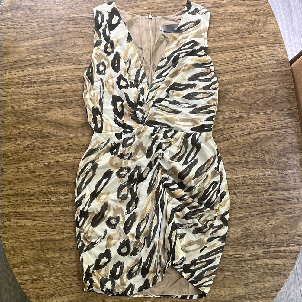 Myne Ashley Ann Stylish Animal Print Dress